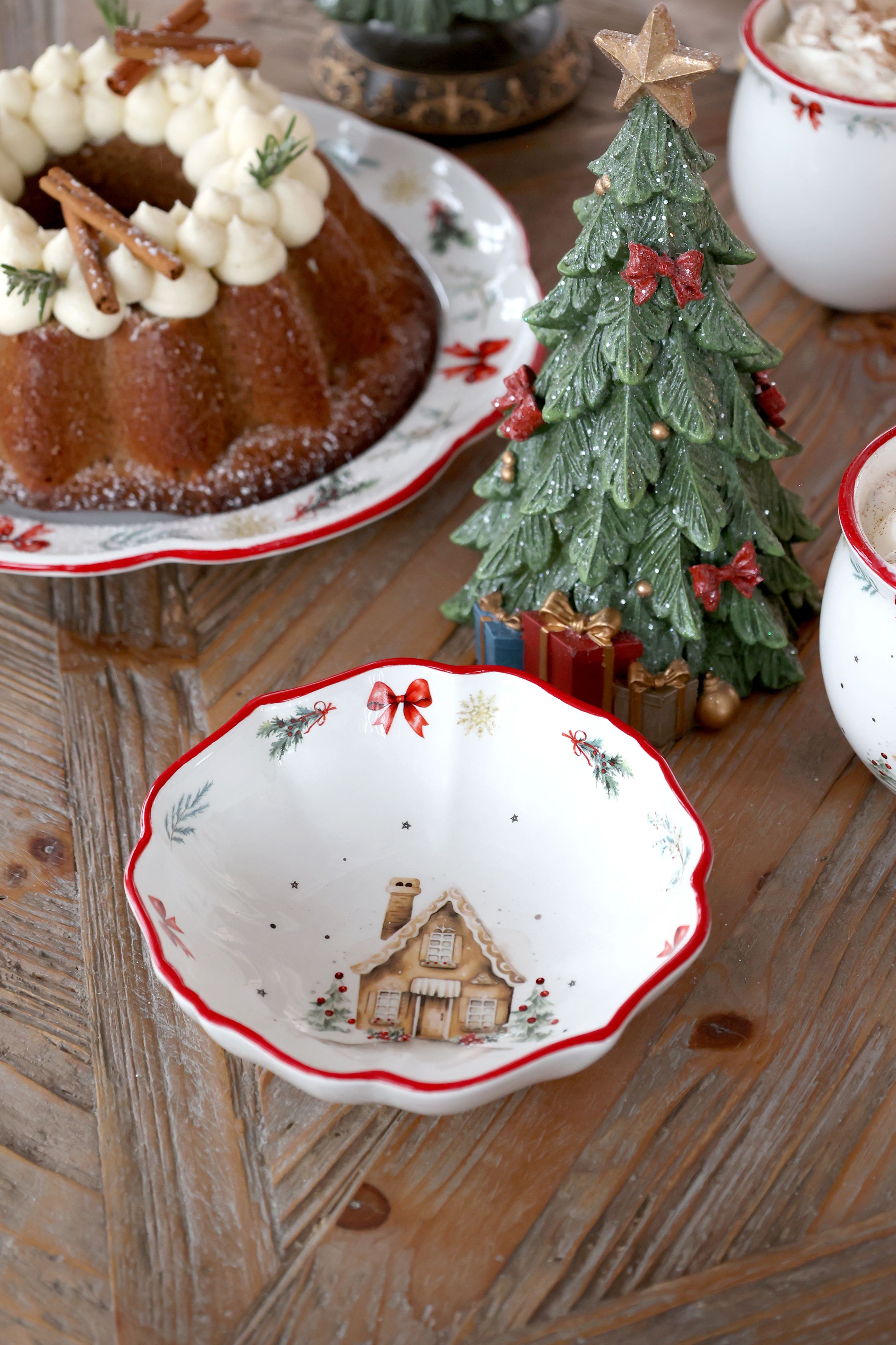 Chalet de Noël - Skål - Cherry H4,5/Ø14 cm - 6
