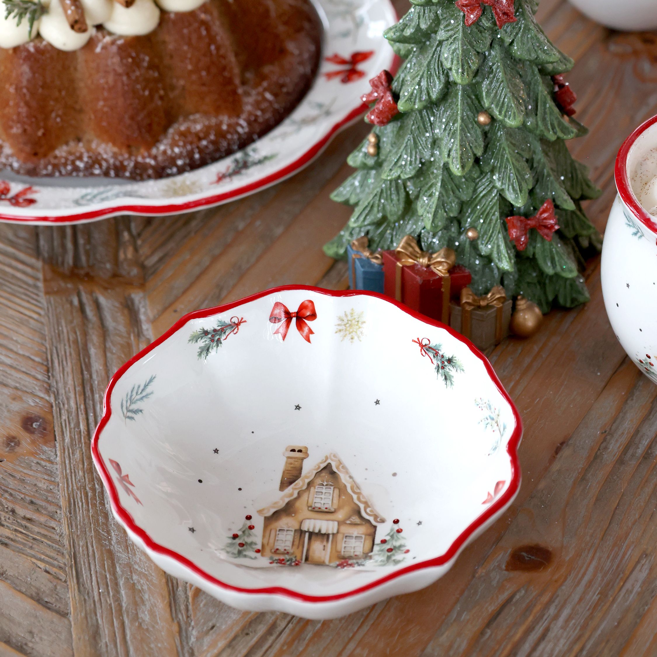  Chalet de Noël - Skål - Cherry H4,5/Ø14 cm