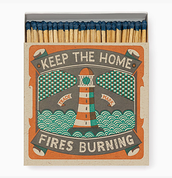 Tändstickor Archivist – HOME FIRES 11x11cm, 125 stickor