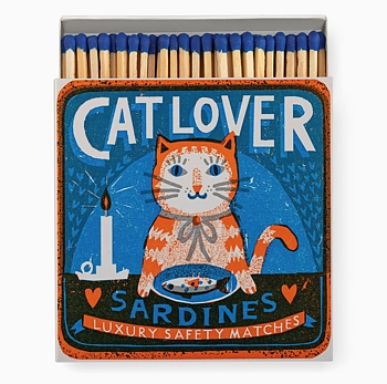 Tändstickor Archivist – CAT LOVER 11x11cm, 125 stickor