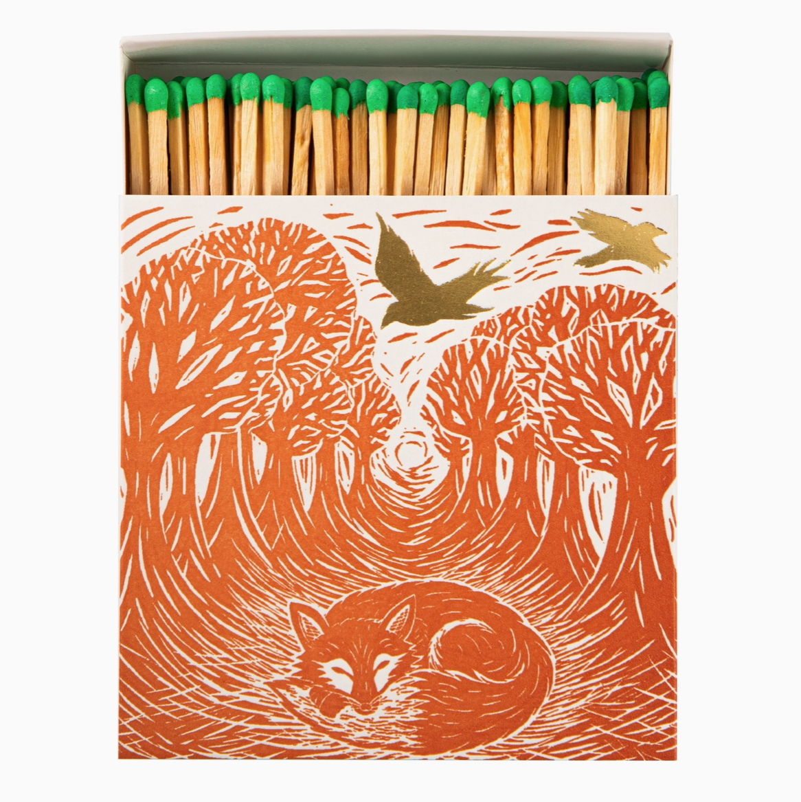 Tändstickor Archivist –FORREST FOX 11x11cm, 125 stickor