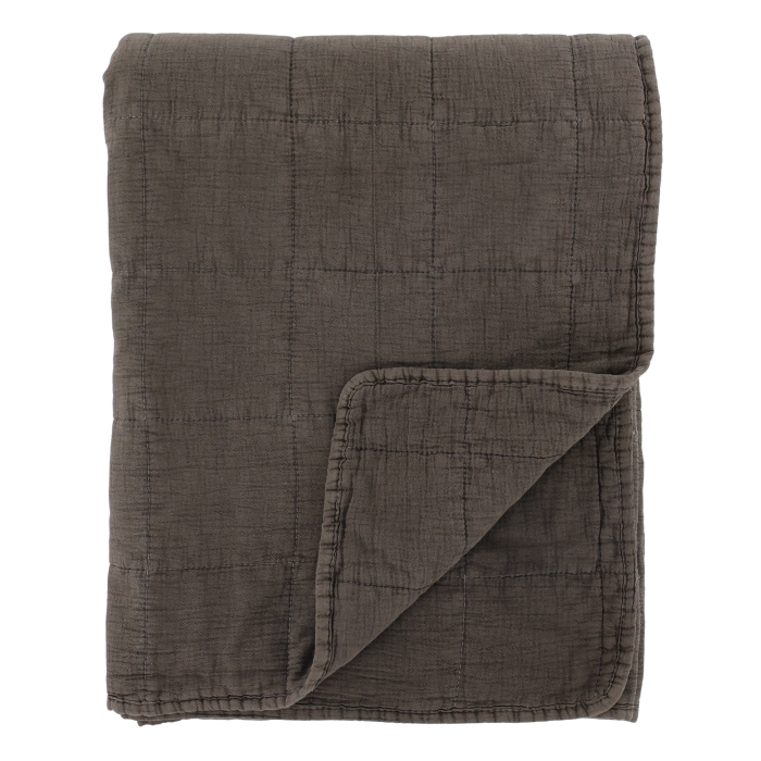 Pläd/Quilt - 180x130 Mocca
