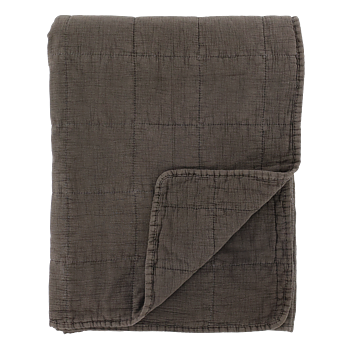 Pläd/Quilt - 180x130 Mocca