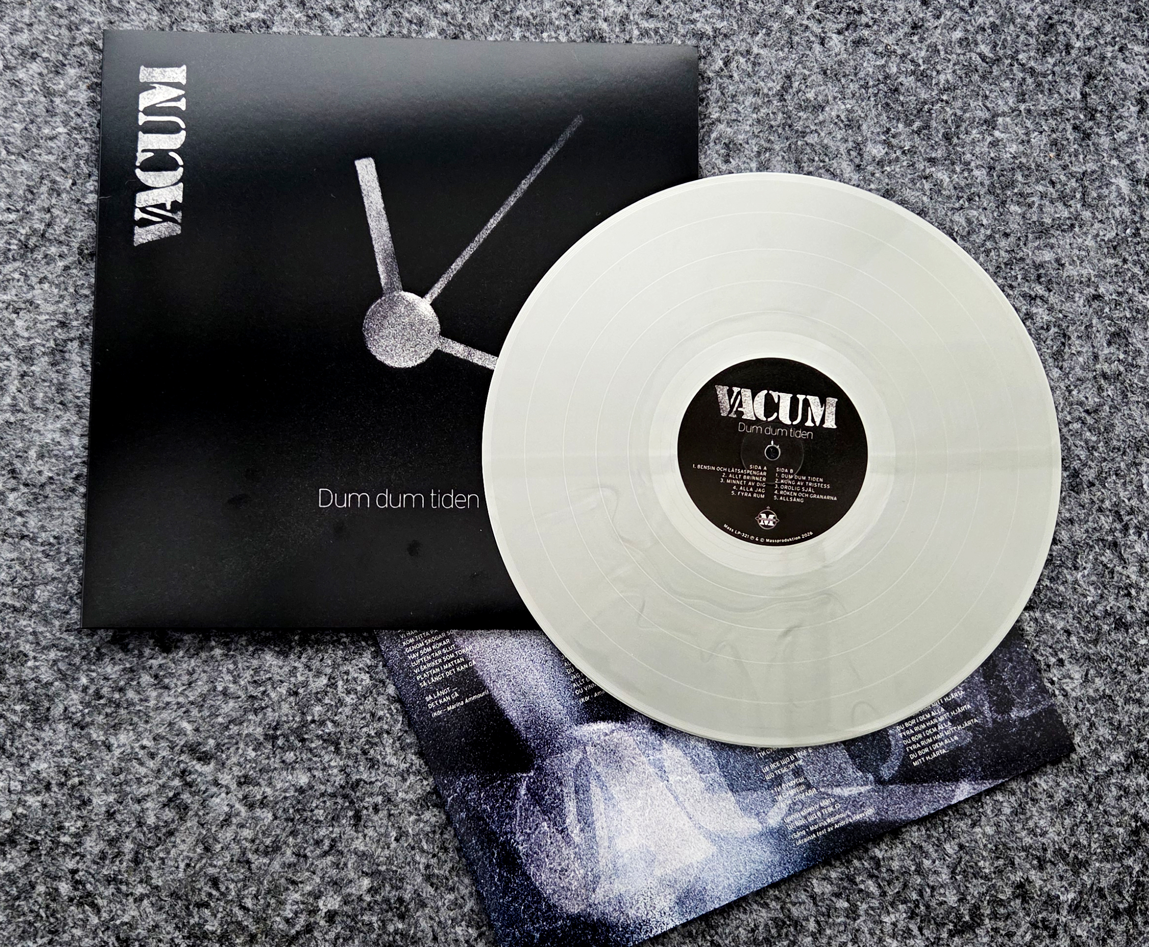 VACUM - Dum Dum Tiden (album) silver vinyl - 2