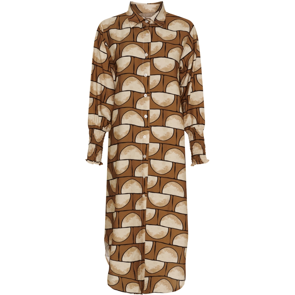 Moss dress- brown/beige
