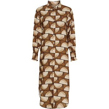 Moss dress- brown/beige