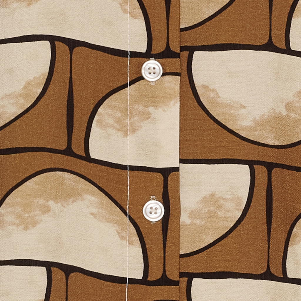 Moss dress- brown/beige - 3