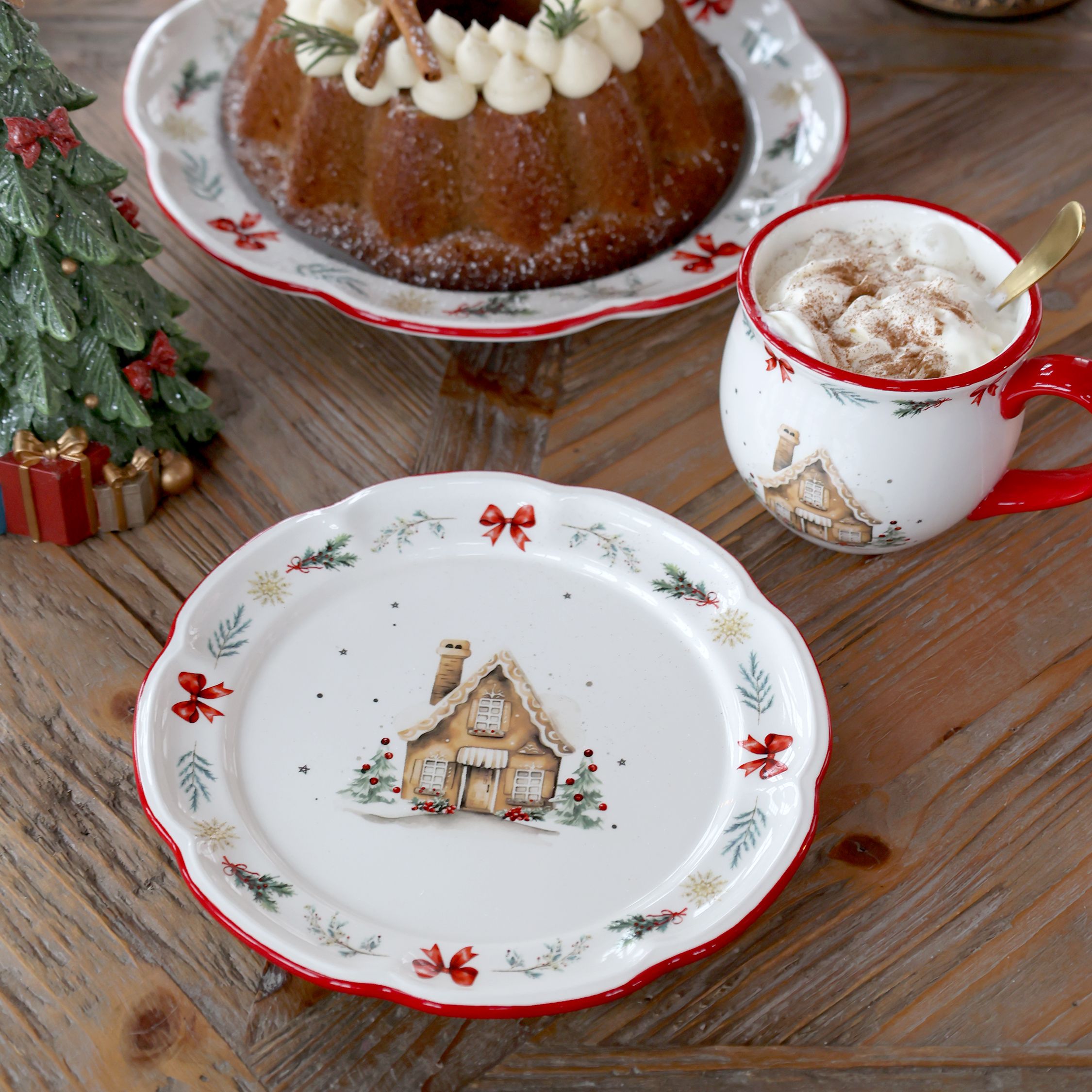  Chalet de Noël -  Cherry - Assiette - 7