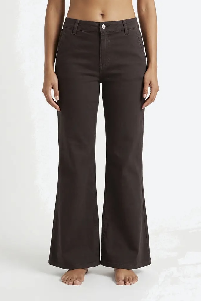 Mapp Jeans - Chino Flare  Twill Jeans Chocolate