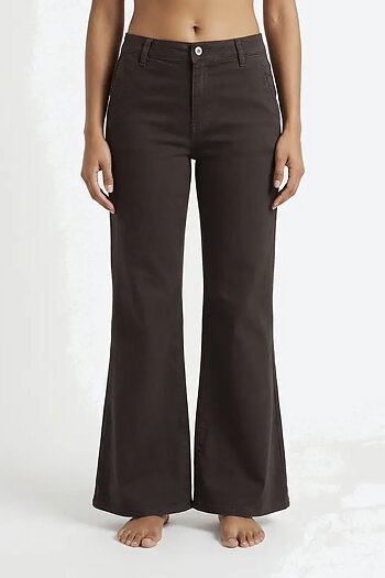 Mapp Jeans - Chino Flare  Twill Jeans Chocolate