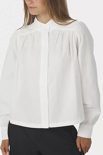 Neo Noir  - Melya Poplin Shirt White
