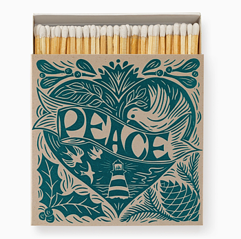 Tändstickor Archivist – PEACE 11x11cm, 125 stickor