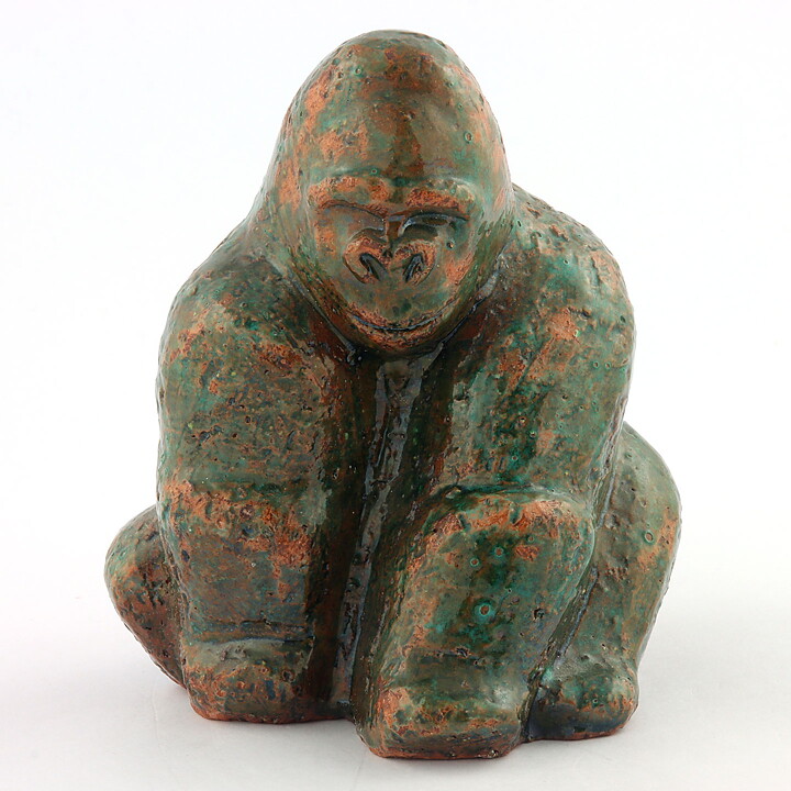Lars Pagfeldt (1960s) Modern Gorilla Sculpture 12 cm (Limited)