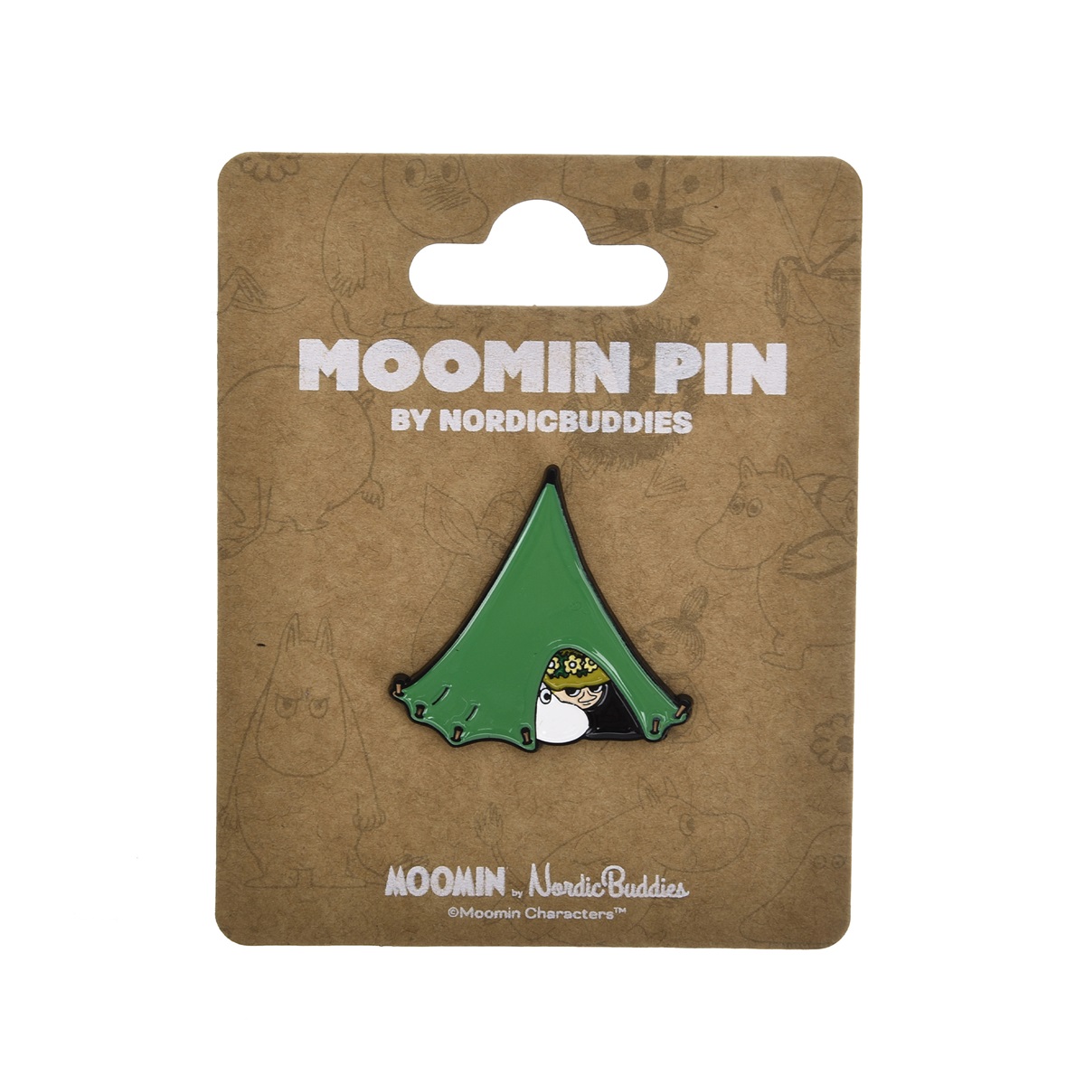 Snusmumriken & Mumintrollet Pin i Tält -  Mumin Emaljpins 