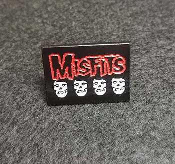 Misfits - Metallpin (Fyrkantig)