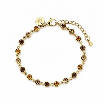 Armband Lima amber guld - Bud to Rose