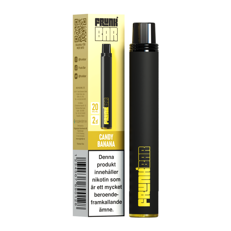 Frunk Bar Engångs Vape 20mg – Candy Banana