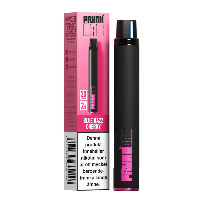 Frunk Bar Engångs Vape 20mg – Blue Razz Cherry