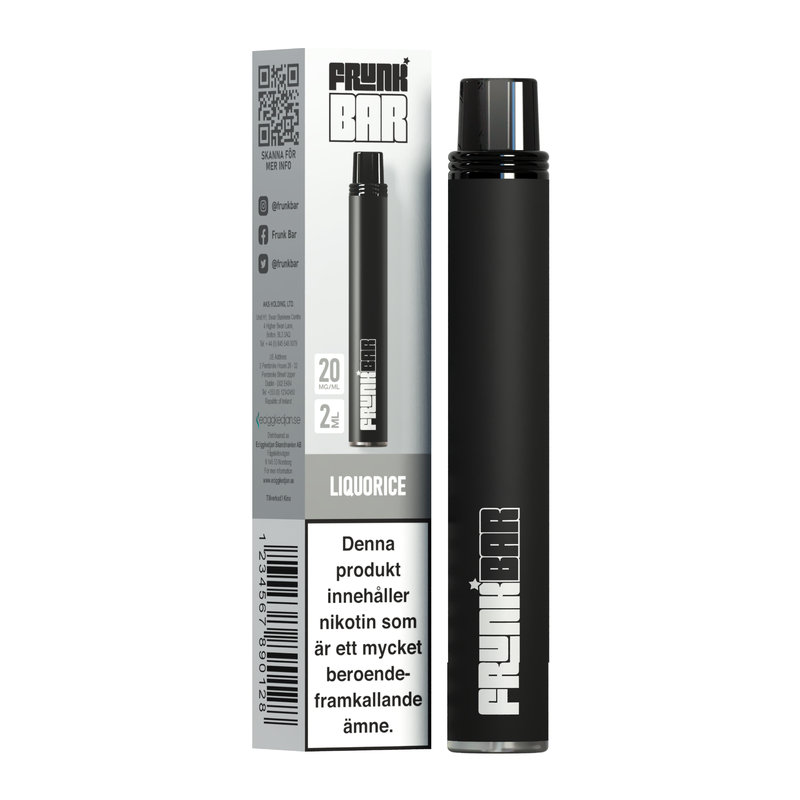 Frunk Bar Engångs Vape 20mg – Liquorice
