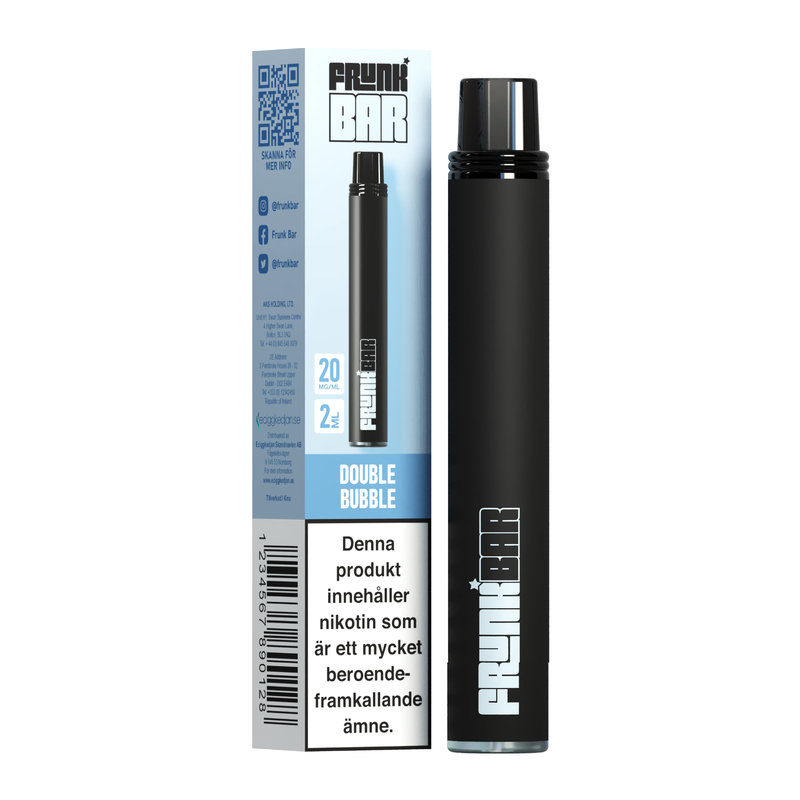 Frunk Bar Engångs Vape 20mg – Double Bubble