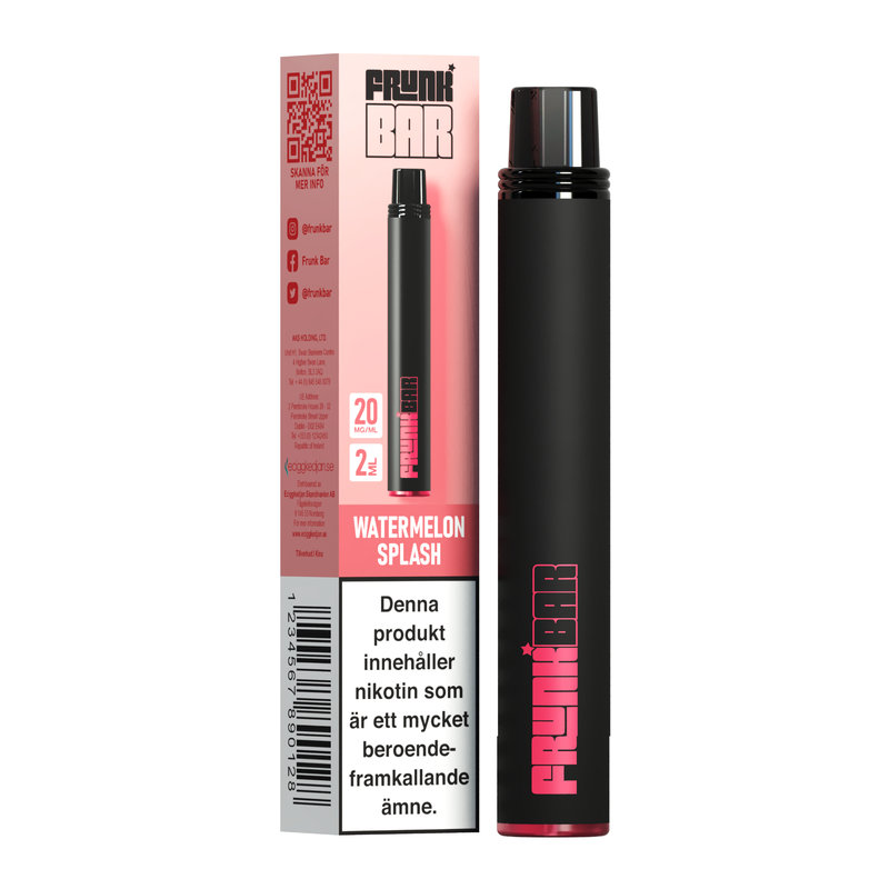 Frunk Bar Engångs Vape 20mg – Watermelon Splash
