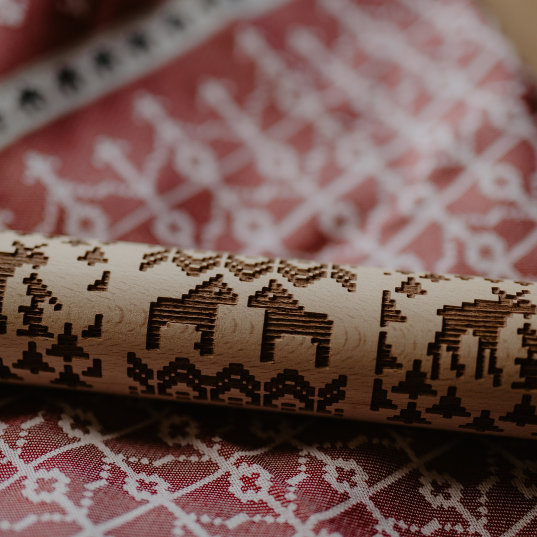 SWEDISH, ROLLING PIN, 24 cm - 5