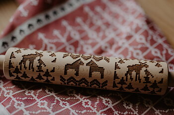 SWEDISH, ROLLING PIN, 24 cm