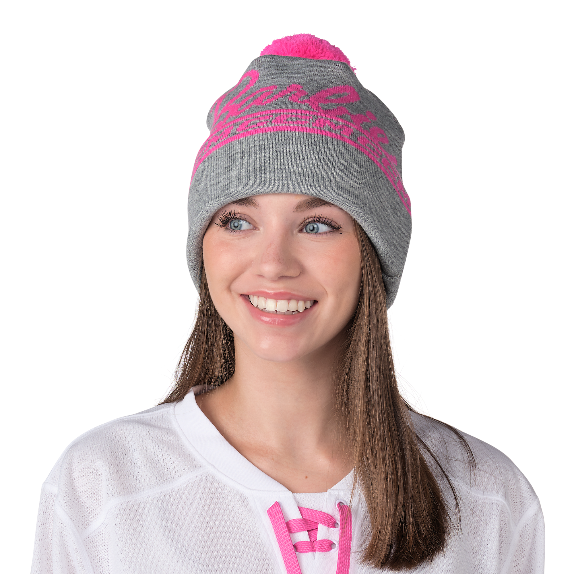 Barbie™ x CCM Grå broderad tofsmössa - 5