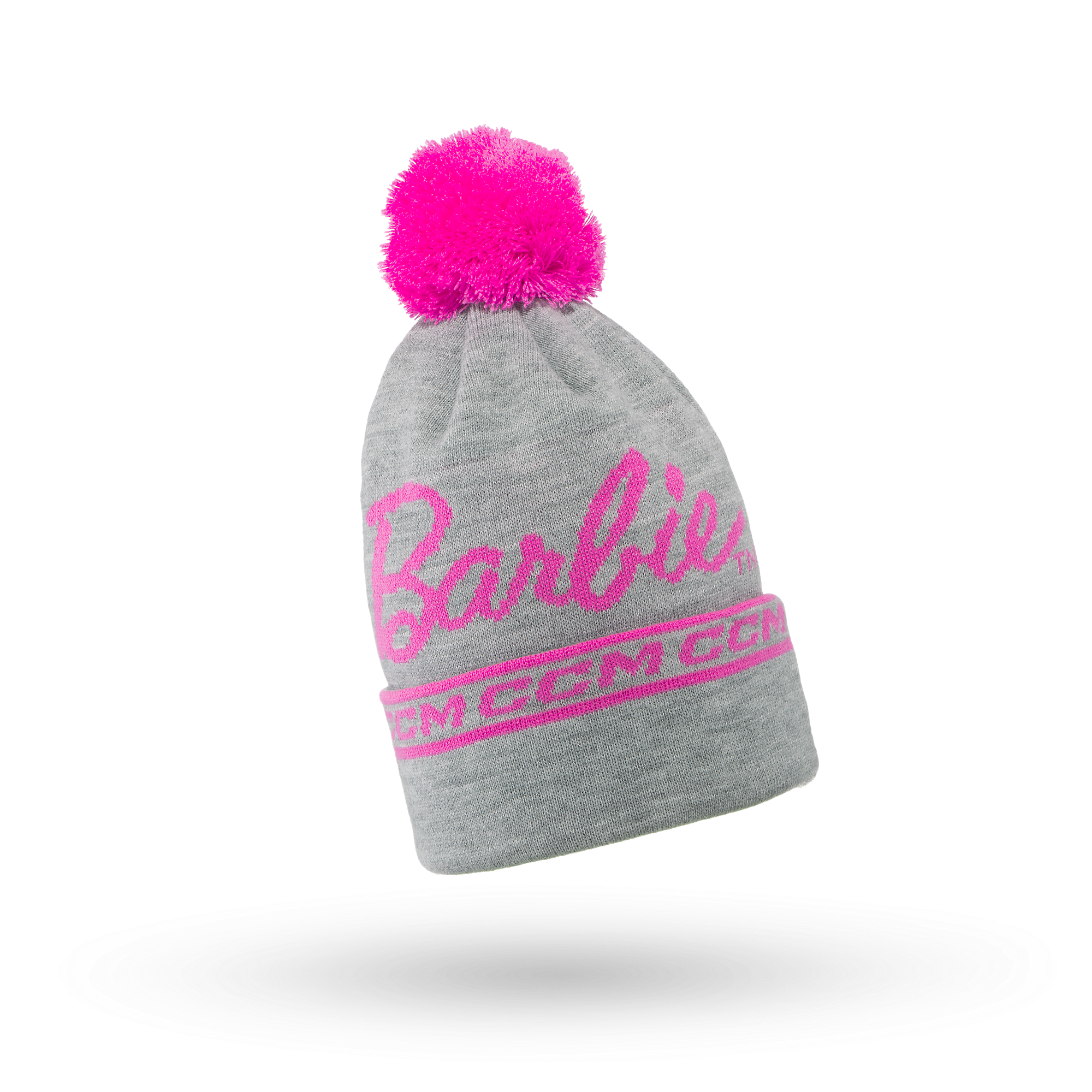 Barbie™ x CCM Grå broderad tofsmössa - 4