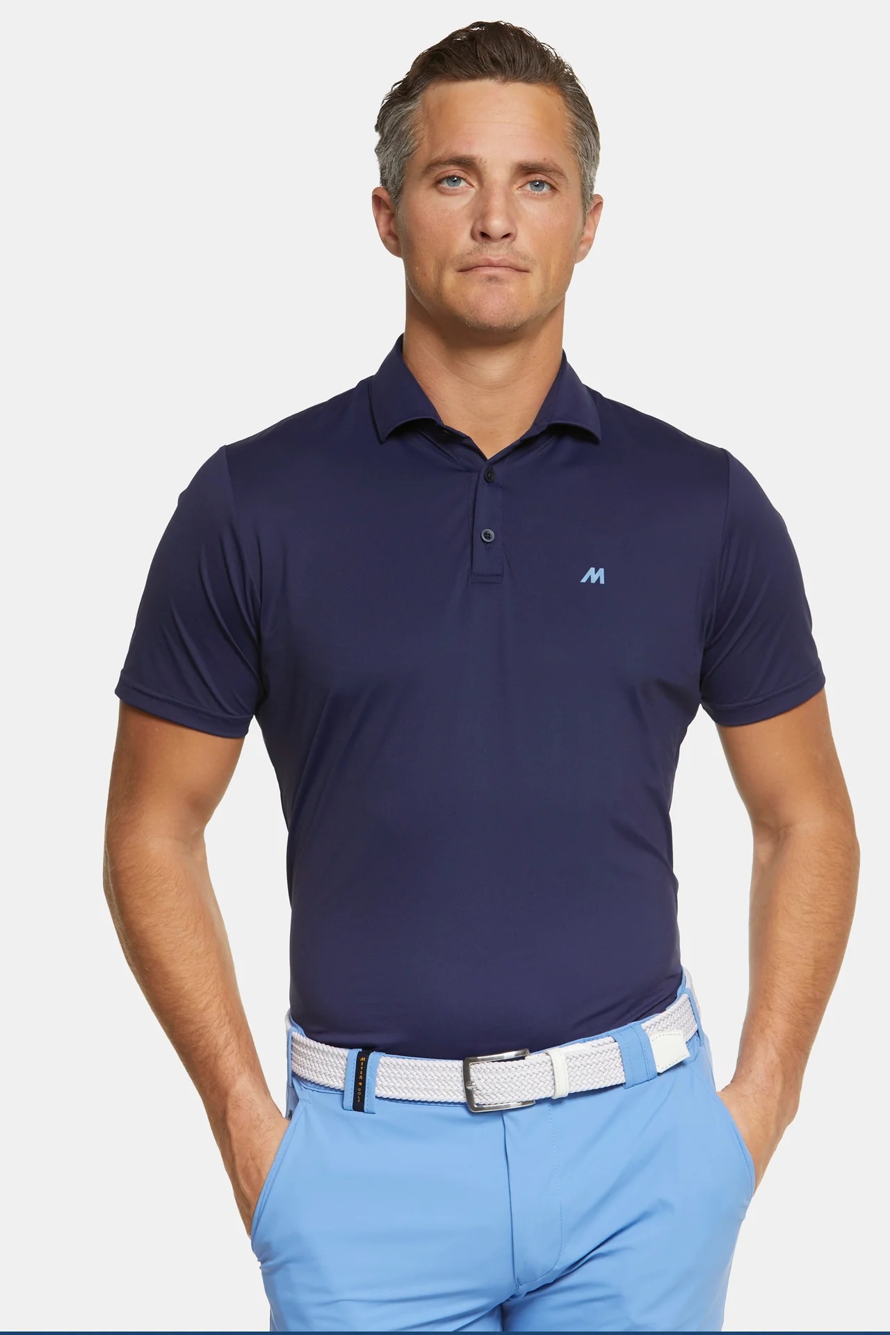 Tenniströja, blå (navy) med funktion (Meyer / Tiger)
