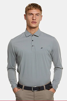 Tenniströja, grå (grey) med funktion och lång ärm (Meyer / Bryson)