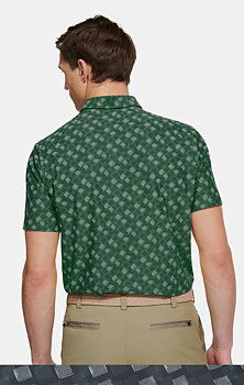 Tenniströja, grön (green) med funktion och rutmönster (Meyer / Phil)