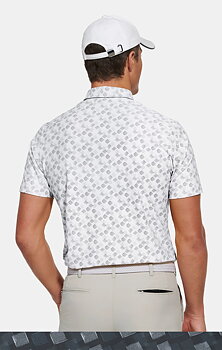 Tenniströja, vit (white) med funktion och rutmönster (Meyer / Phil)