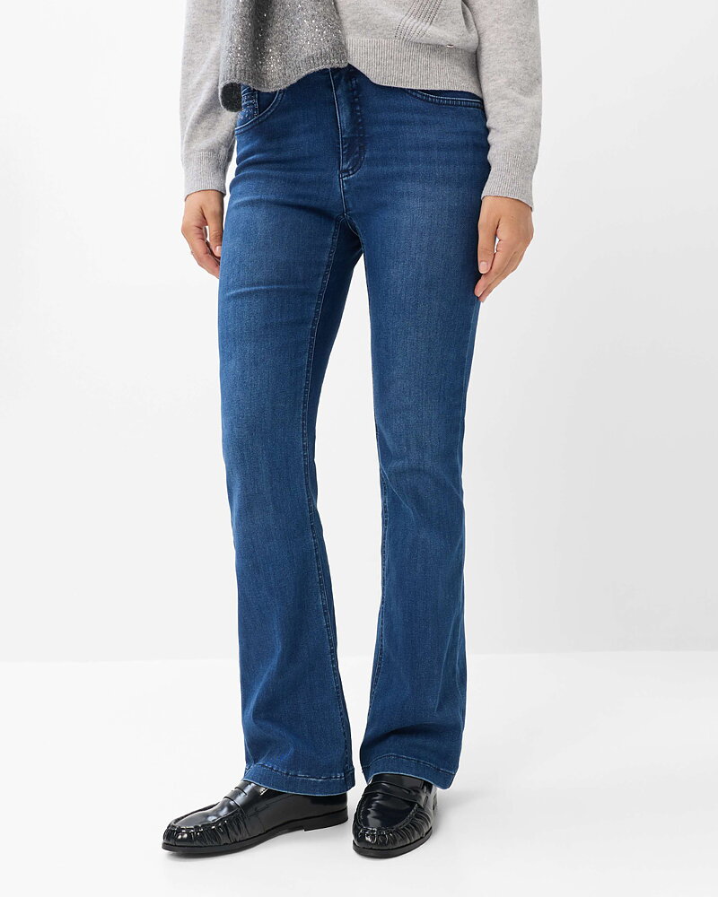 Jeans Mary bootcut thermo/värmande denim blå