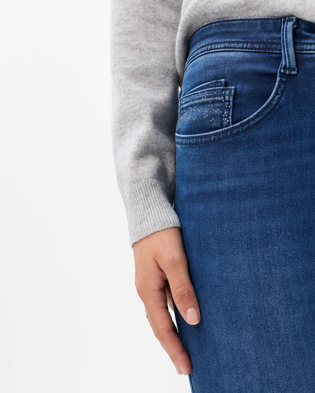 Jeans Mary bootcut thermo/värmande denim blå - 5