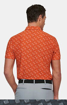 Tenniströja, orange (pumplkin) med funktion och rutmönster (Meyer / Phil)