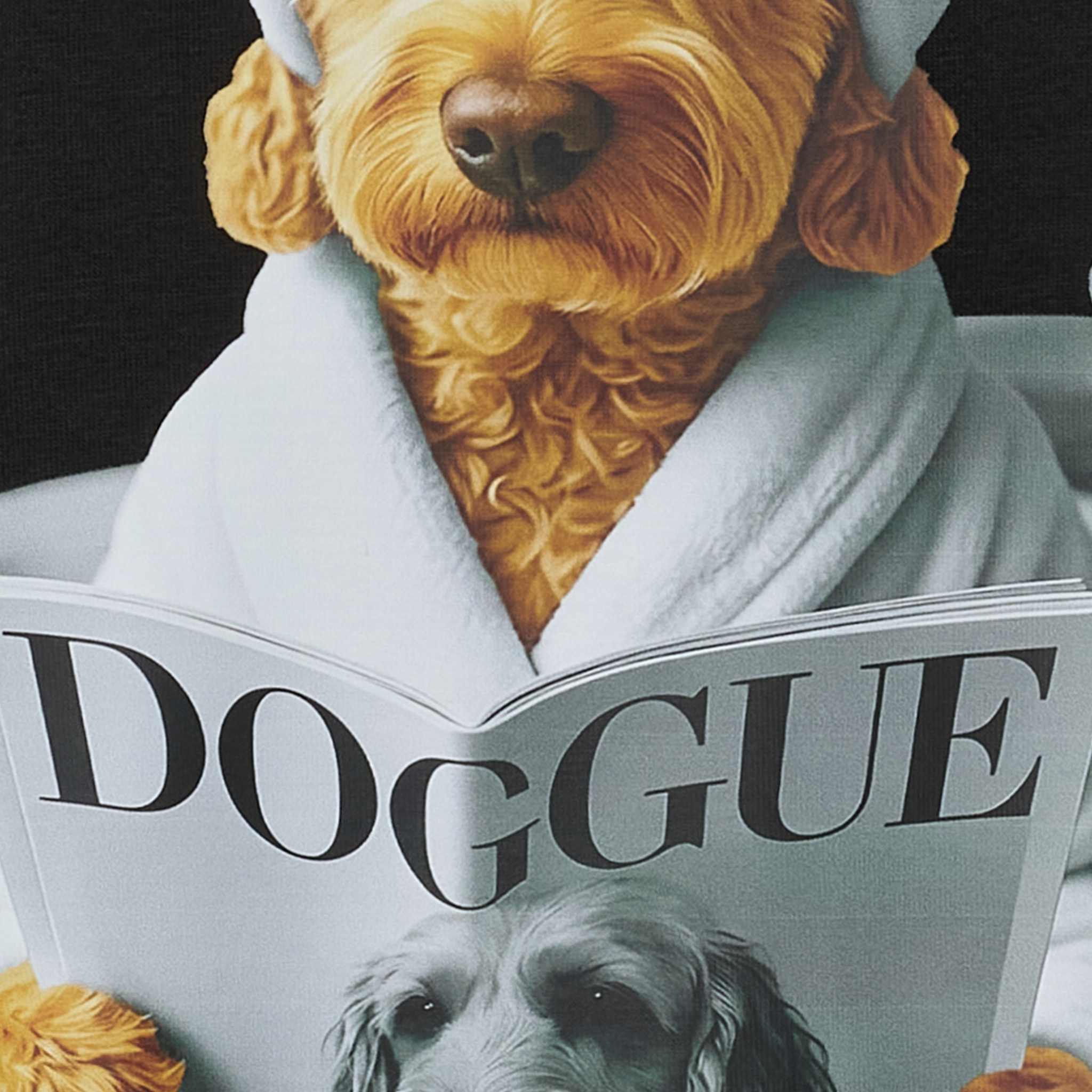 MdcInge Tee Dog Black  Svart T-Shirt med Hundprint