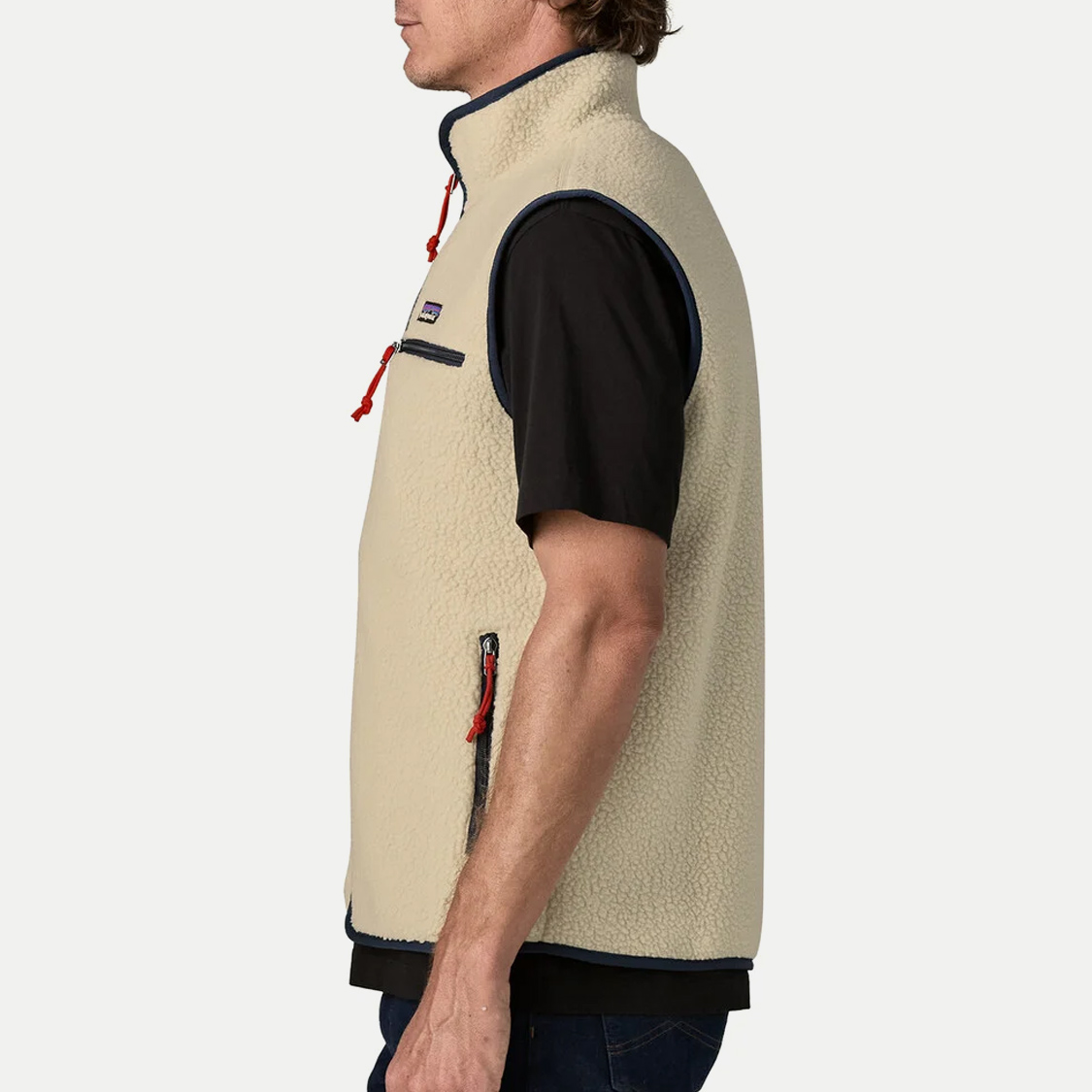 Patagonia - Men's Retro Pile Fleece Vest Pelican - 3