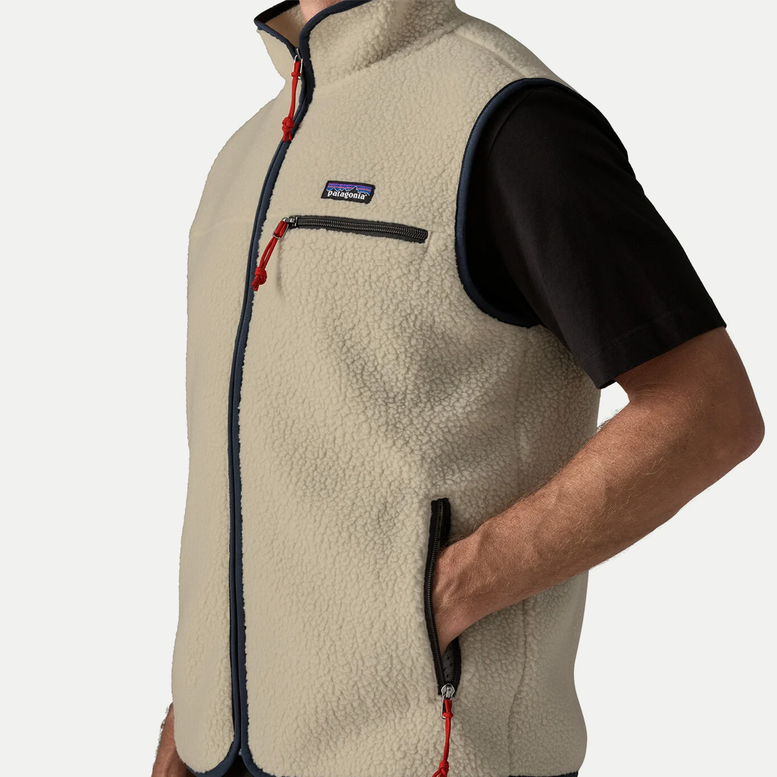 Patagonia - Men's Retro Pile Fleece Vest Pelican - 4