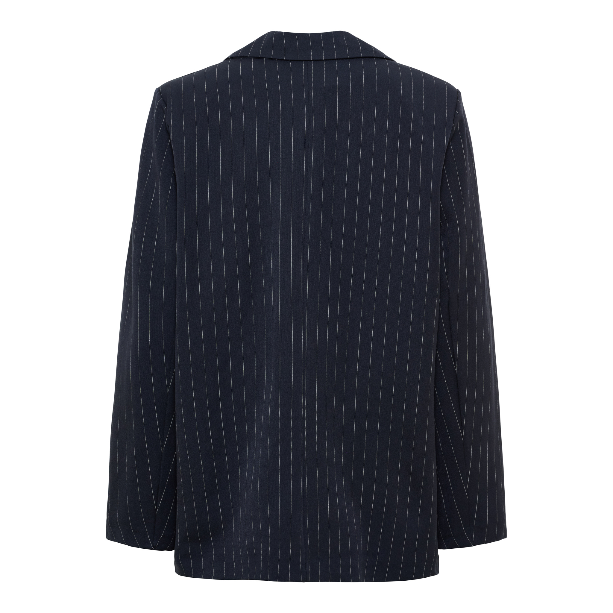 McdDusk Blazer Navy Marinblå  Kritstrecksrandig Kavaj