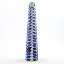 Karin Björquist (Indigo 1952) Slender Vase with Blue Leaf Decor 31 cm (2)