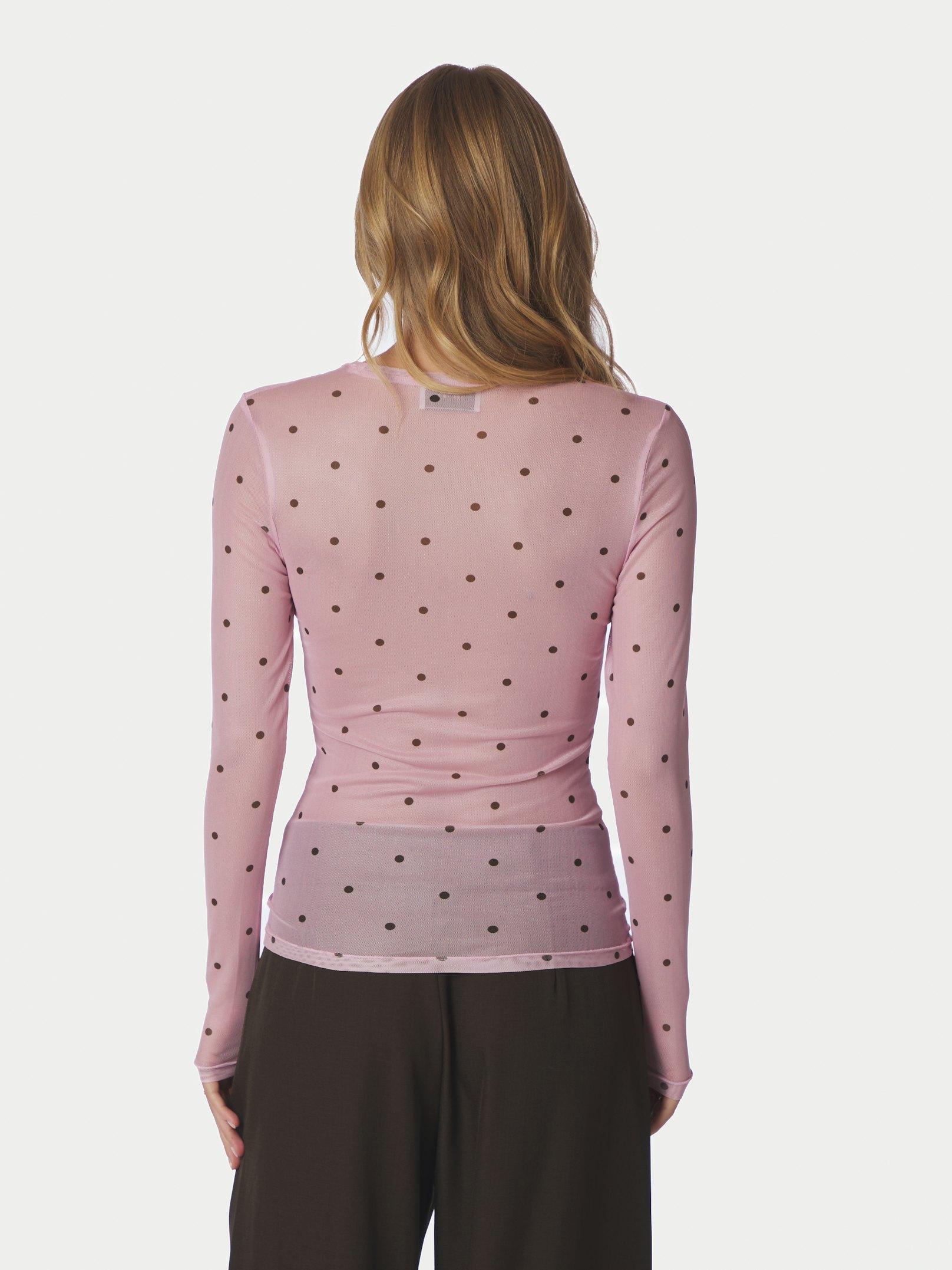 Ella Space Dot Blouse Light pink - 4