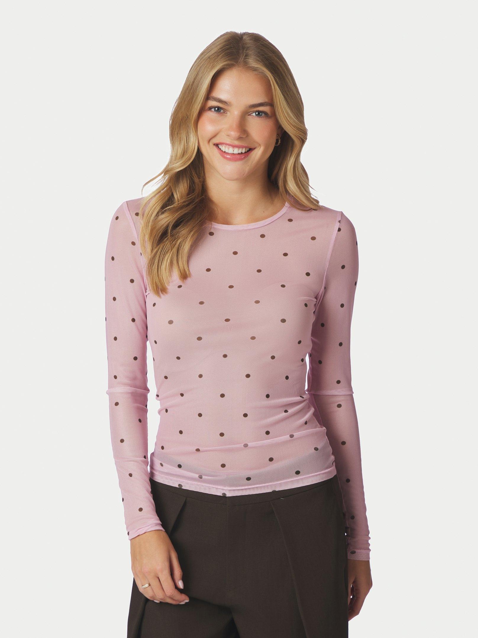Ella Space Dot Blouse Light pink - 3