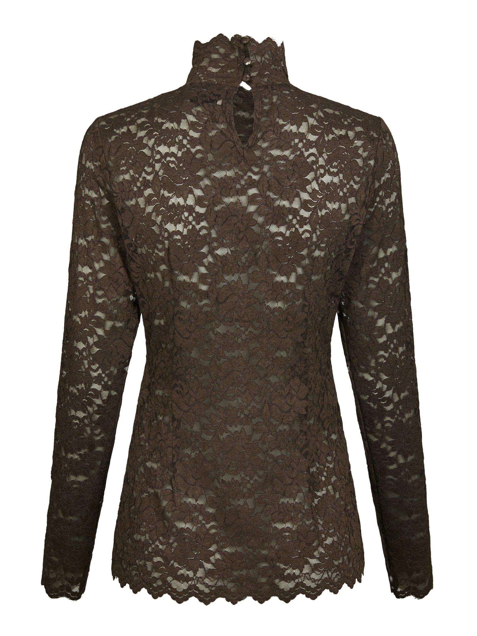 Liza Laceflower Blouse Cold Army - 11