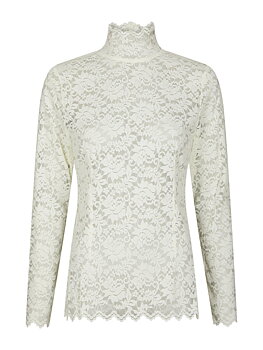 Liza Laceflower Blouse Creme