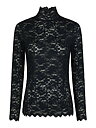 Liza Laceflower Blouse Navy