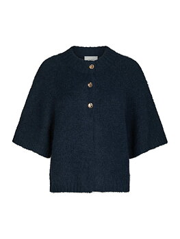 Benuta Fluffy Knit Cardigan Navy
