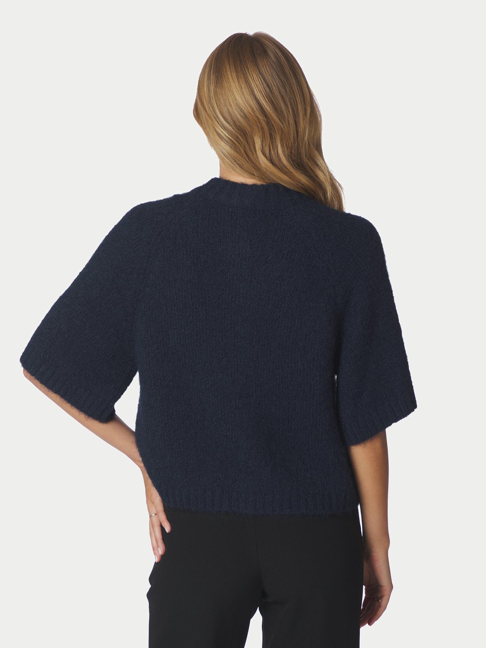 Benuta Fluffy Knit Cardigan Navy - 4