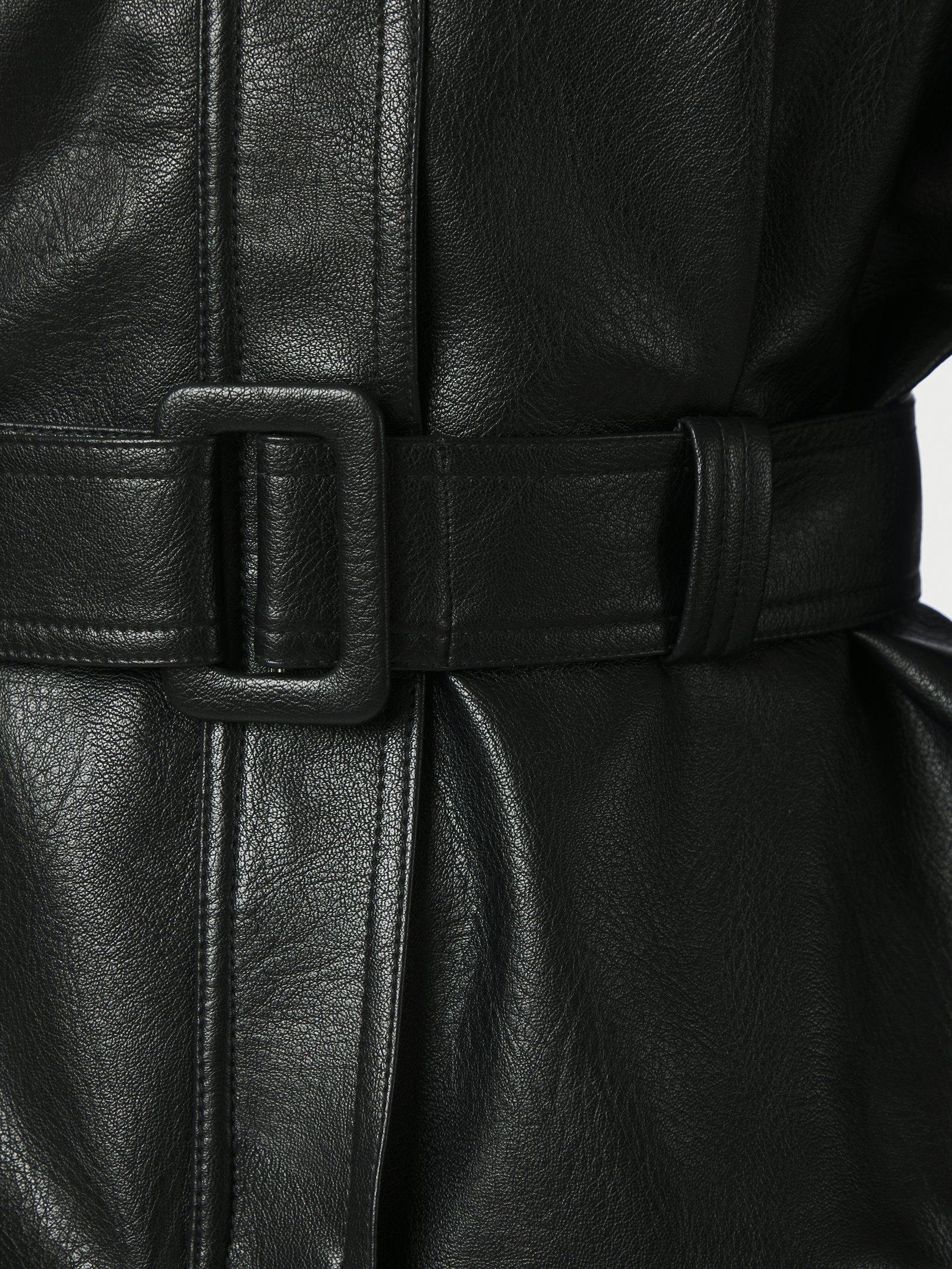 Jaclyn Faux Leather Jacket Black - 6
