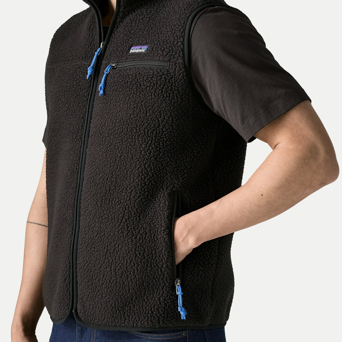 Patagonia - Men's Retro Pile Fleece Vest Black - 4